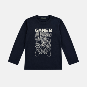 Kit 4 Camisetas Manga Longa Gamer Infantil Menino