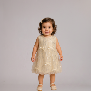 Kit 3 Vestidos Festa Balone em Tule com Paite Baby Menina