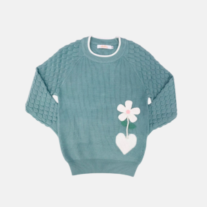 Trico Flor Infantil Menina