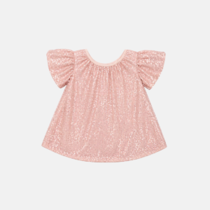 Blusa Social Paitê com Tule Infantil Menina