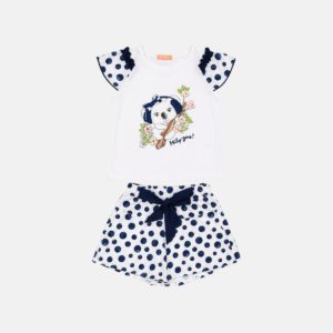 Conjunto Coala Poá Baby Menina