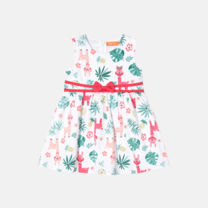 Kit 3 Vestidos Lhama Laço Baby Menina