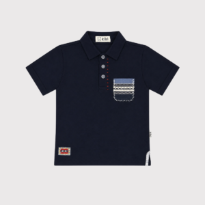 Kit 3 Camisetas Gola Polo Bolso Baby Menino