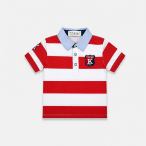 Kit 3 Camisetas Gola Polo Listrado Baby Menino