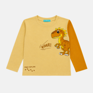 Kit 3 Blusas Manga Longa Dino Baby Menino