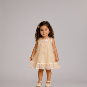 Kit 3 Vestidos Tule Elegante Paite Baby Menina