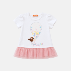 Batinha Balão Tule Infantil Menina