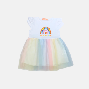 Vestido Tule Arco Ires Baby Menina