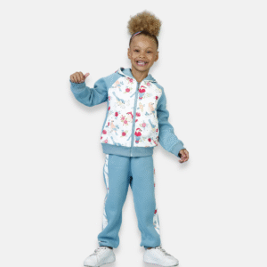 Conjunto Moletom Zíper Pássaros Infantil Menina