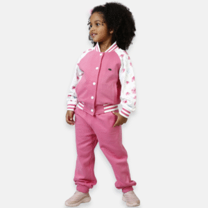 Conjunto Moletom Manga Floral Infantil Menina