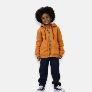 Conjunto Moletom  Zíper e Botão Infantil Menino