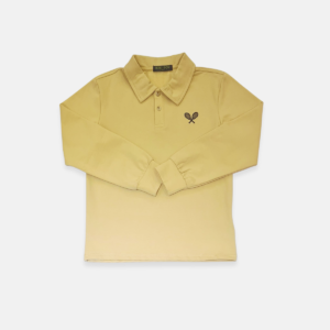 Camiseta Manga Longa Gola Polo Infantil Menino