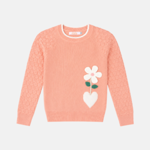 Trico Flor Infantil Menina