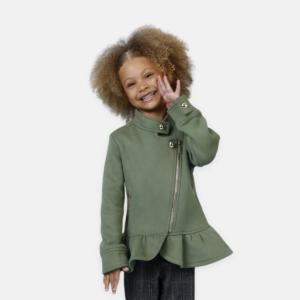 Blusa Moletom Babado Infantil Menina
