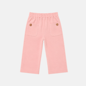 Calça Wide Leg Moletom Baby Menina