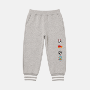 Calça Moletom Flanelada Bordada Baby Menino