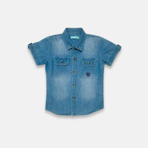 Camiseta Gola Polo Jeans Baby Menino