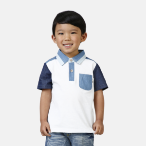Camisa Gola Polo Bolso Baby Menino
