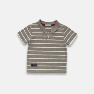 Camiseta Gola Polo Listrada Baby Menino