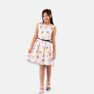 Vestido Feminino com Estampa de Limão