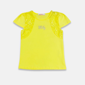 Blusa Strass Renda Infantil Menina