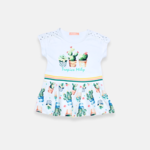 Vestido Strass Cactos Baby