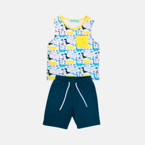 Conjunto Regata Dino Bolso Baby