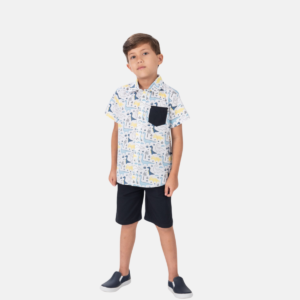 Conjunto Social Dino Bolso Infantil Menino