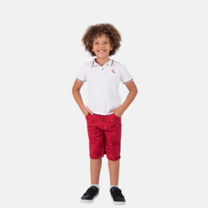 Conjunto Infantil  Gola Polo Listrado