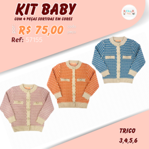 Kit Trico Perola Infantil Menina