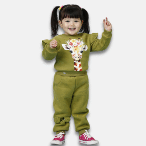 Conjunto Moletom Girafa Baby Menina