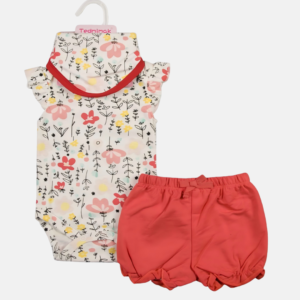 Kit 3 Peças Floral  Baby Menina