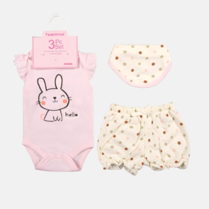 Kit 3 Peças Bunny Baby Menina